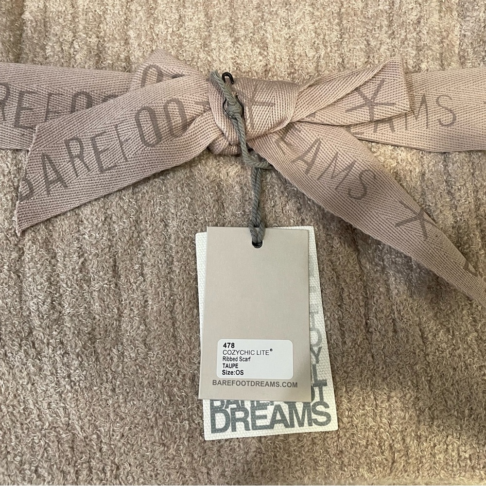 Barefoot Dreams CozyChic Lite Ribbed Wrap in Taupe